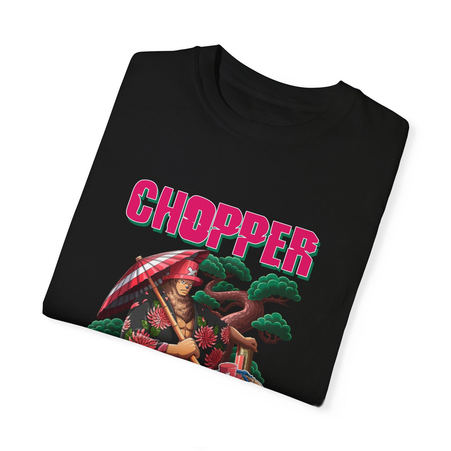 Garment-Dyed Tony Tony Chopper Samurai T-Shirt – One Piece Heroic Design