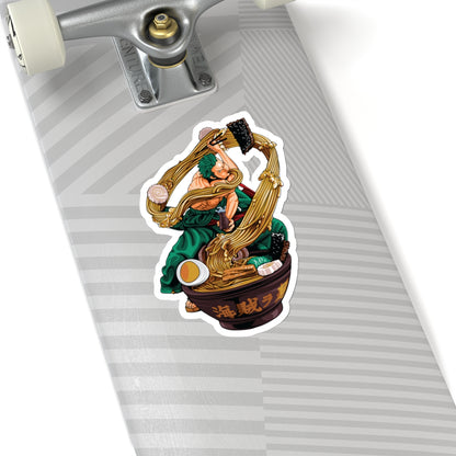 Roronoa Zoro Kiss-Cut Sticker – Pirate Ramen Warrior