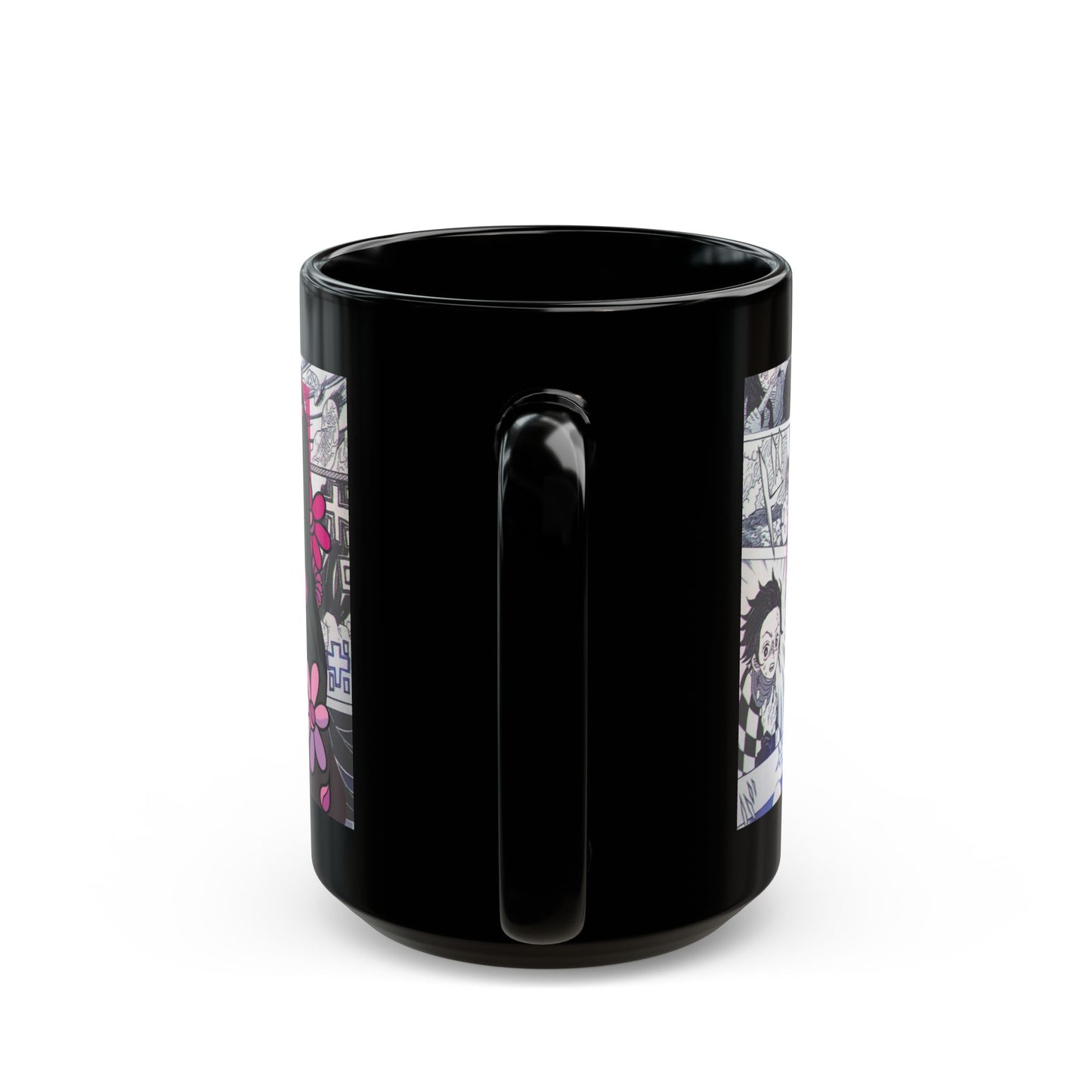 Kamado Nezuko Black Ceramic Mug - Demon Slayer Inspired Gift