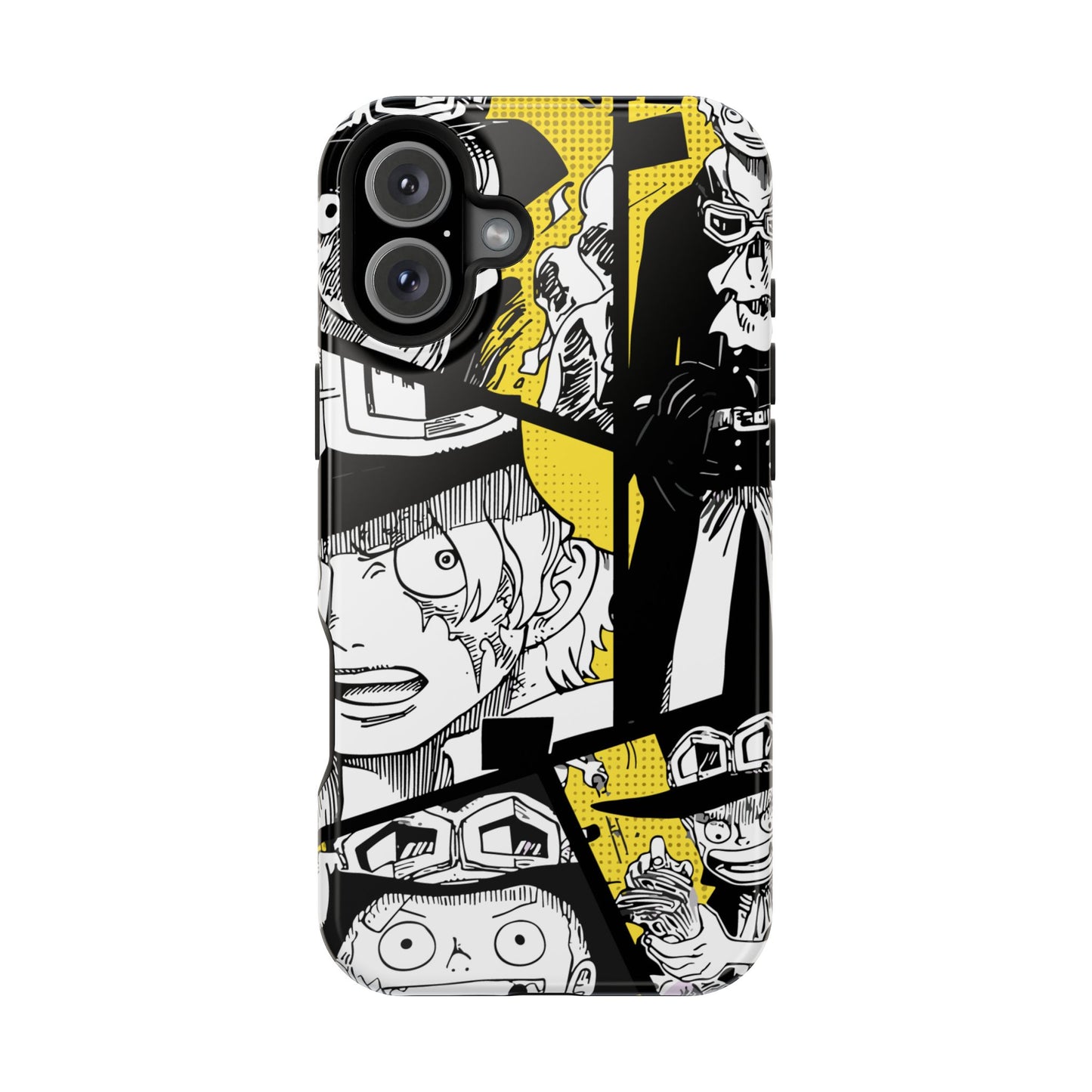 Sabo Yellow Manga Magnetic iPhone Case – Revolutionary Flame Design