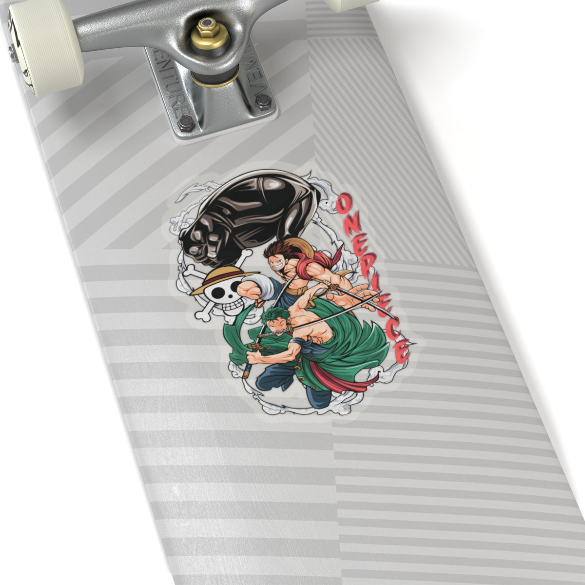 Luffy and Zoro Action Kiss-Cut Sticker – One Piece Dynamic Duo