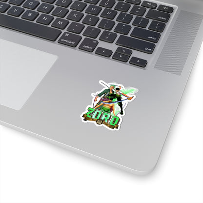 Triple Threat Zoro Sticker – Celebrate the Three-Sword Legend