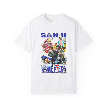 Garment-Dyed Sanji T-Shirt – One Piece Culinary Kickmaster