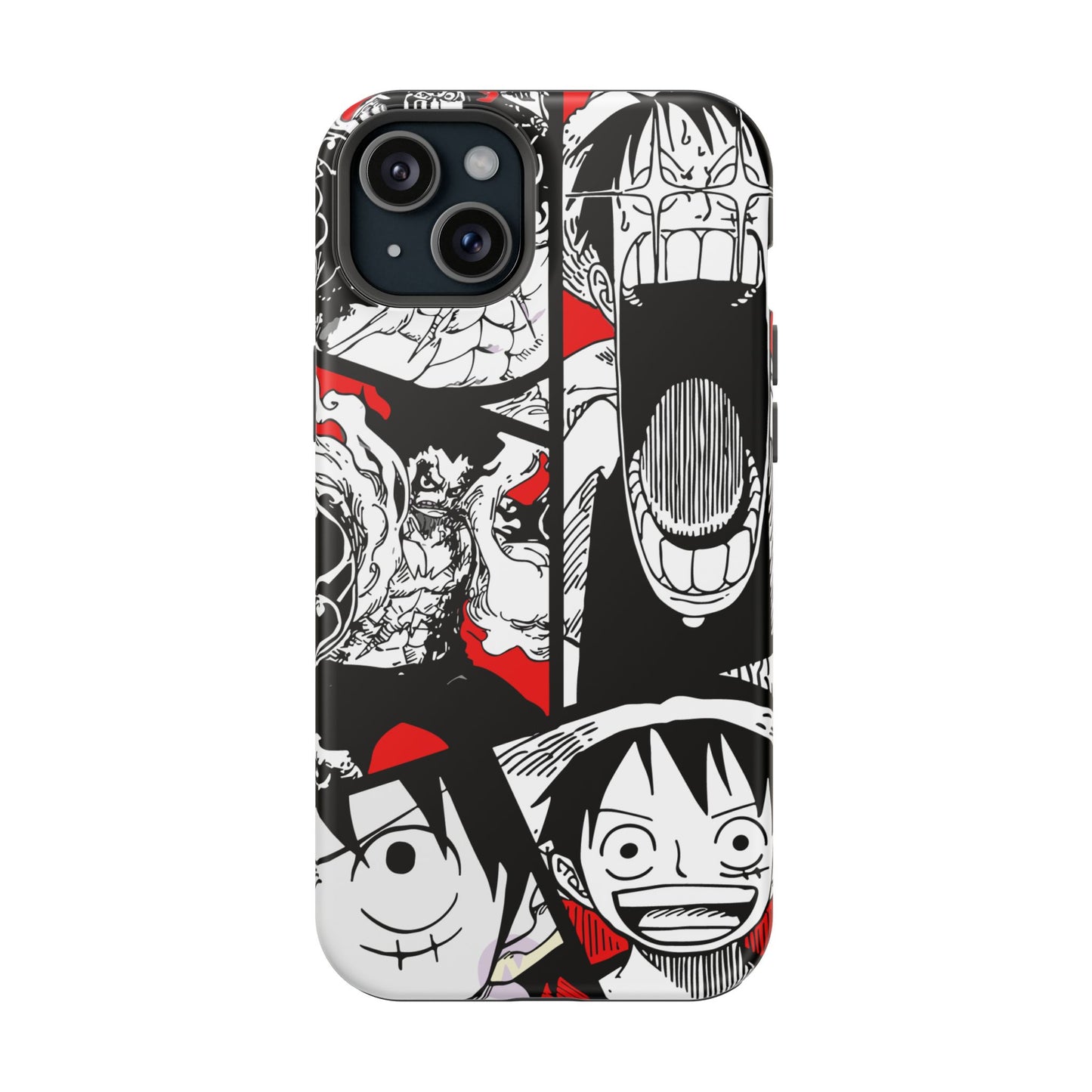 Luffy & Gear 5 Manga Tough Magnetic iPhone Case – Bold Adventure Design