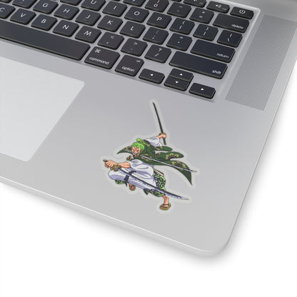 Kiss-Cut StickersRoronoa Zoro Kiss-Cut Sticker – Wano Samurai Style