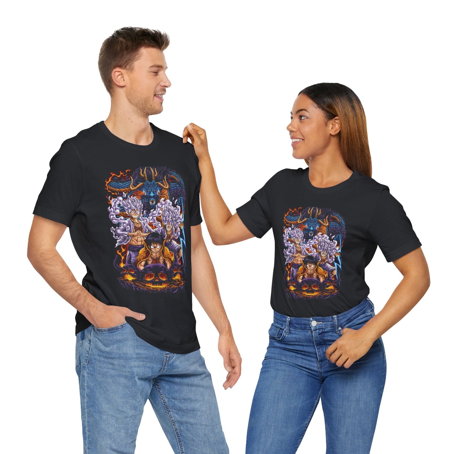 One Piece Wano Showdown Tee – Luffy vs Kaido Epic Battle T-Shirt