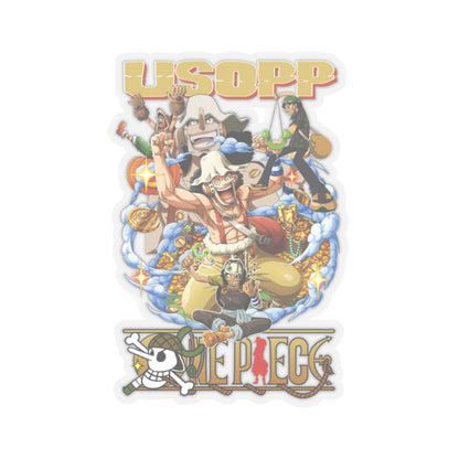 Usopp’s Legendary Collage Sticker – The Sniper King’s Greatest Hits!