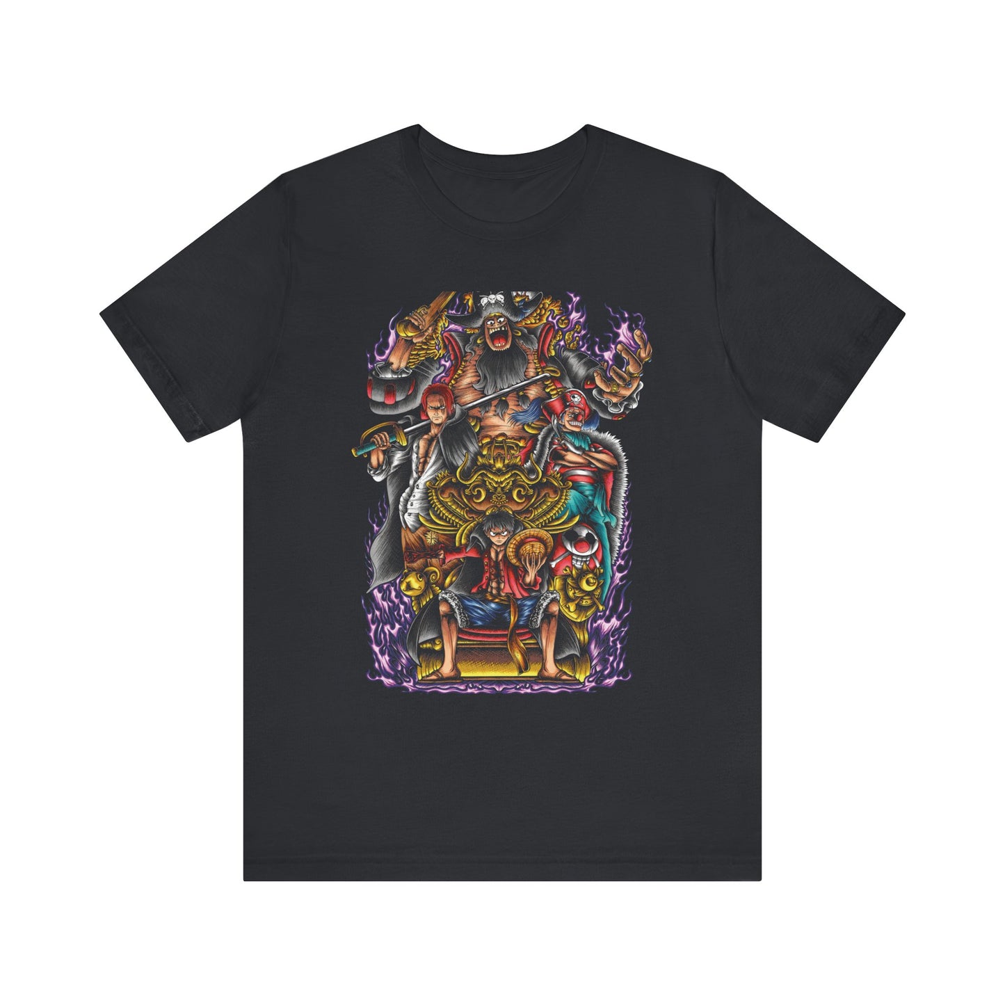 One Piece Yonko Throne Tee – Luffy’s Pirate King Legacy T-Shirt