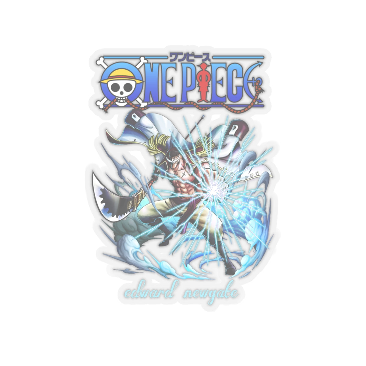 Edward Newgate Sticker – The Might of Whitebeard