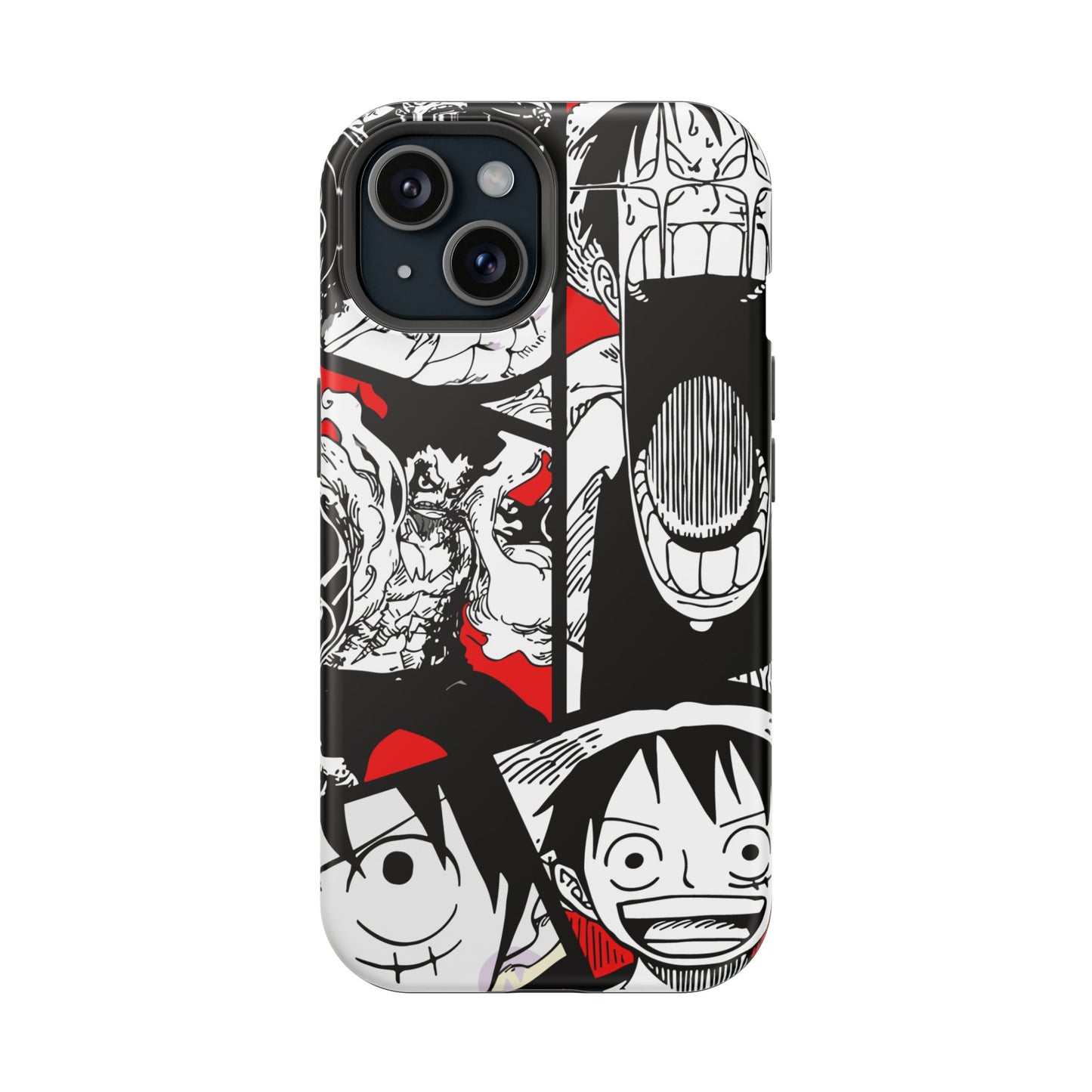 Luffy & Gear 5 Manga Tough Magnetic iPhone Case – Bold Adventure Design