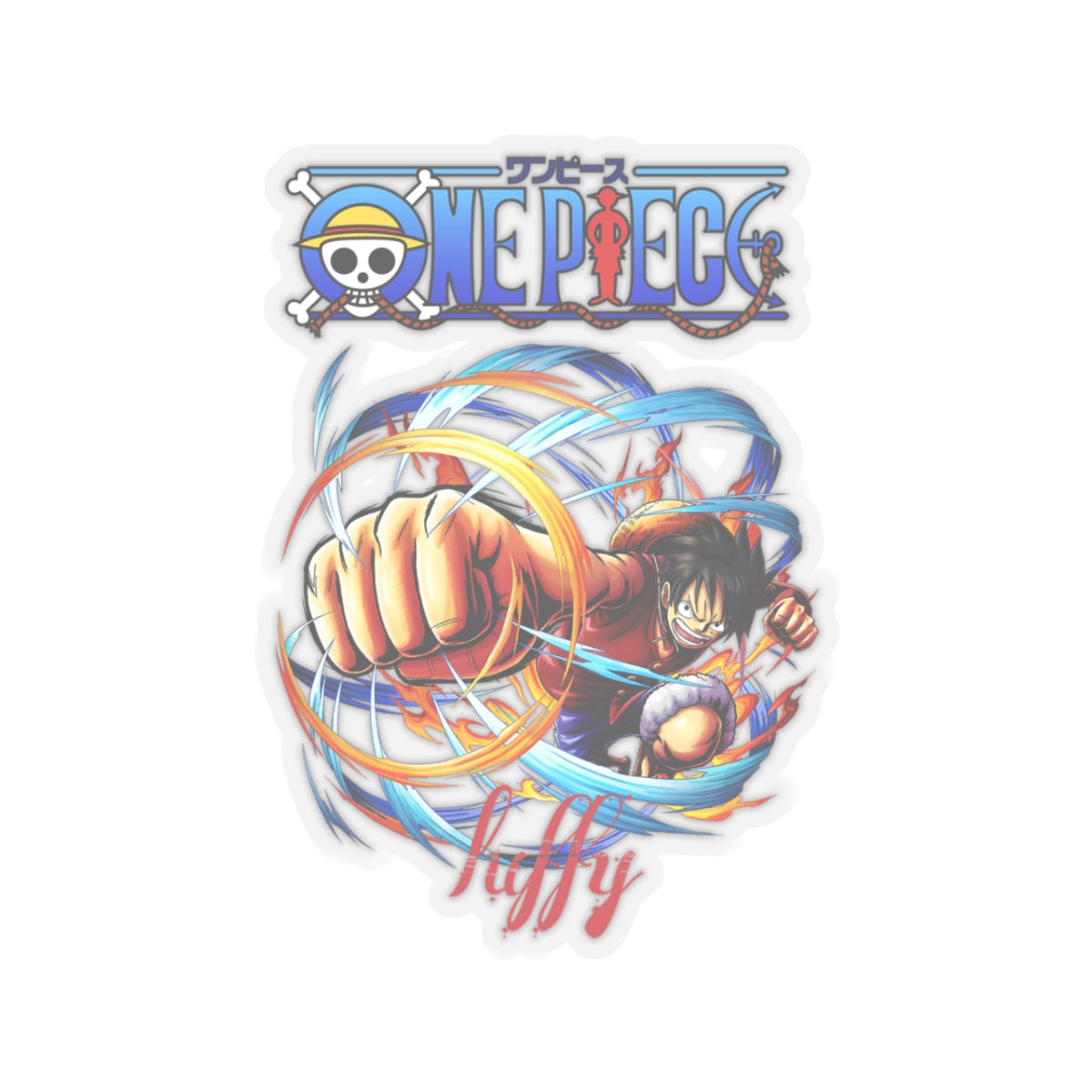 Monkey D. Luffy Kiss-Cut Vinyl Sticker – One Piece Pirate King Pose