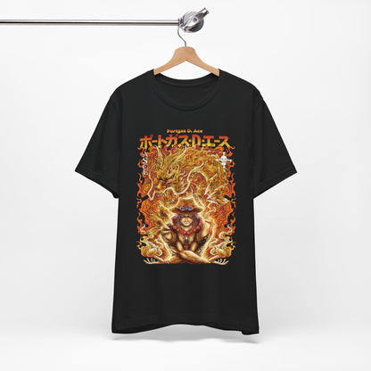 Portgas D. Ace Flame Dragon Tee – One Piece Fire Fist Graphic T-Shirt