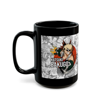 Katsuki Bakugo Black Ceramic Mug – My Hero Academia Explosive Design