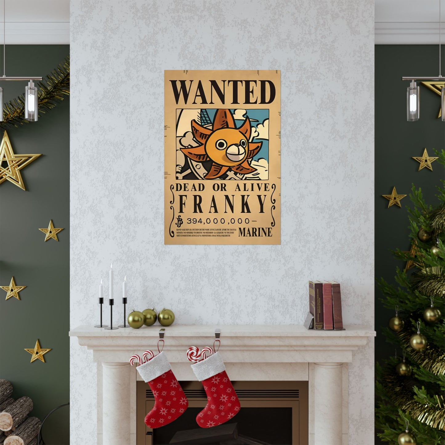 One Piece Franky Wanted Poster - Premium Matte Art Print