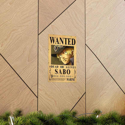 One Piece Sabo Wanted Poster - Premium Matte Art Print