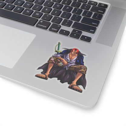 Shanks Kiss-Cut Sticker – The Legendary Red-Haired Pirate