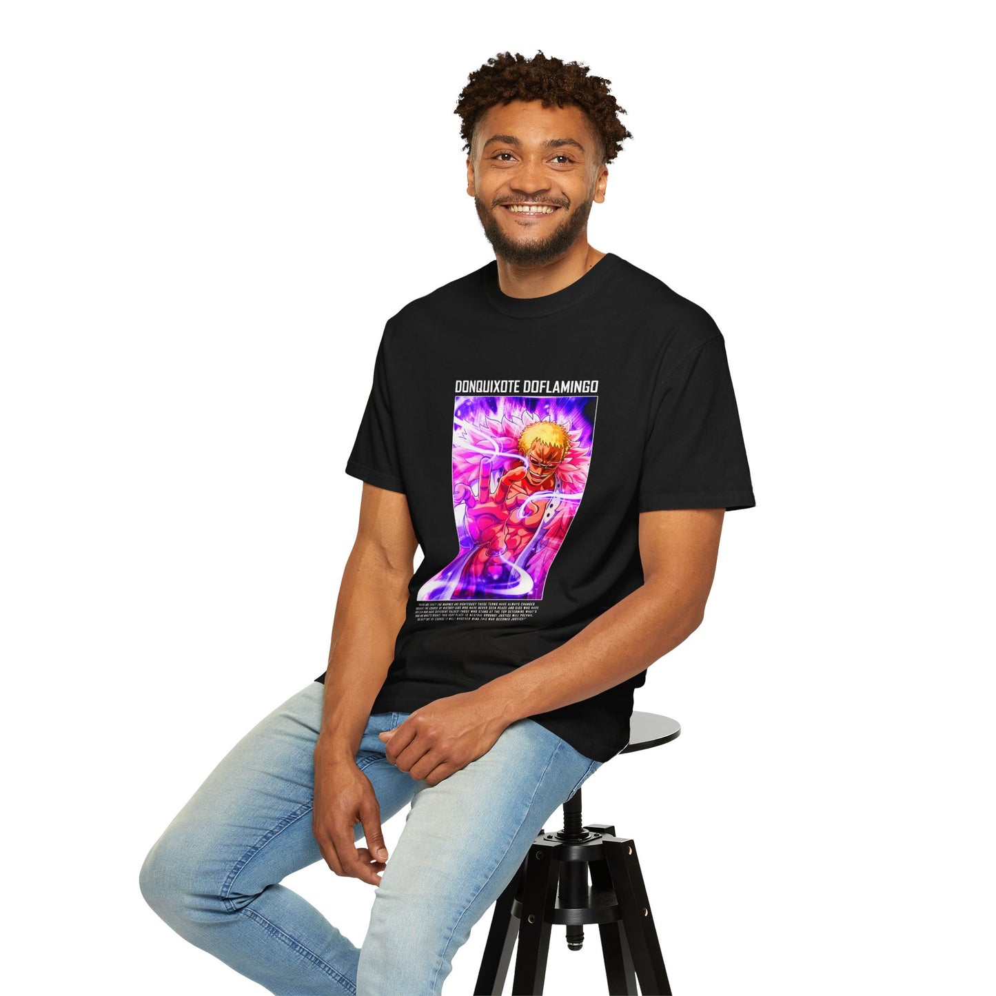 Garment-Dyed Donquixote Doflamingo T-Shirt – One Piece Heavenly Demon Power