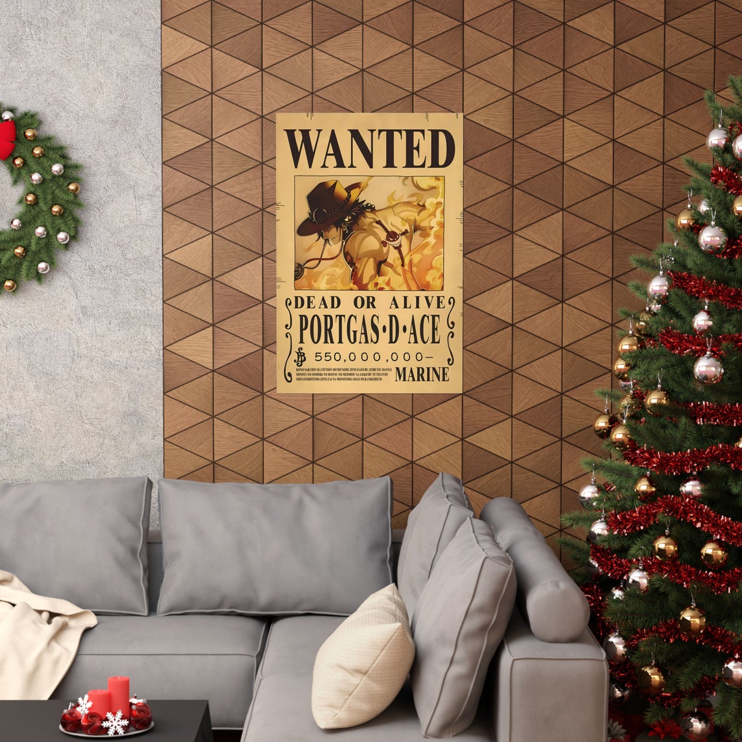 One Piece Portgas D. Ace Wanted Poster - Premium Matte Art Print