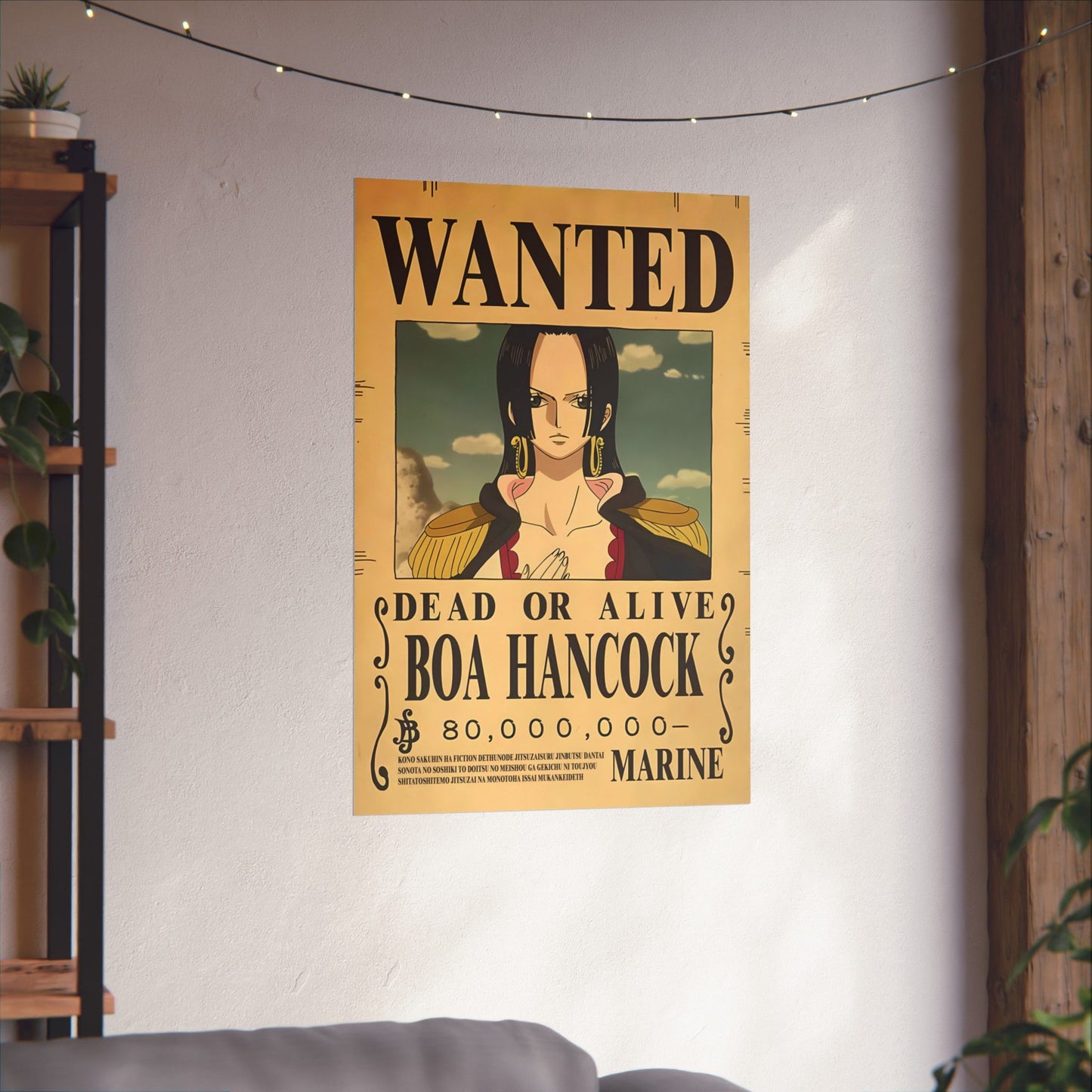 One Piece Boa Hancock Wanted Poster - Premium Matte Art Print