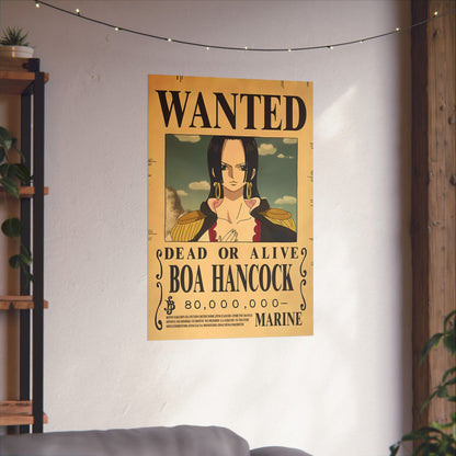 One Piece Boa Hancock Wanted Poster - Premium Matte Art Print