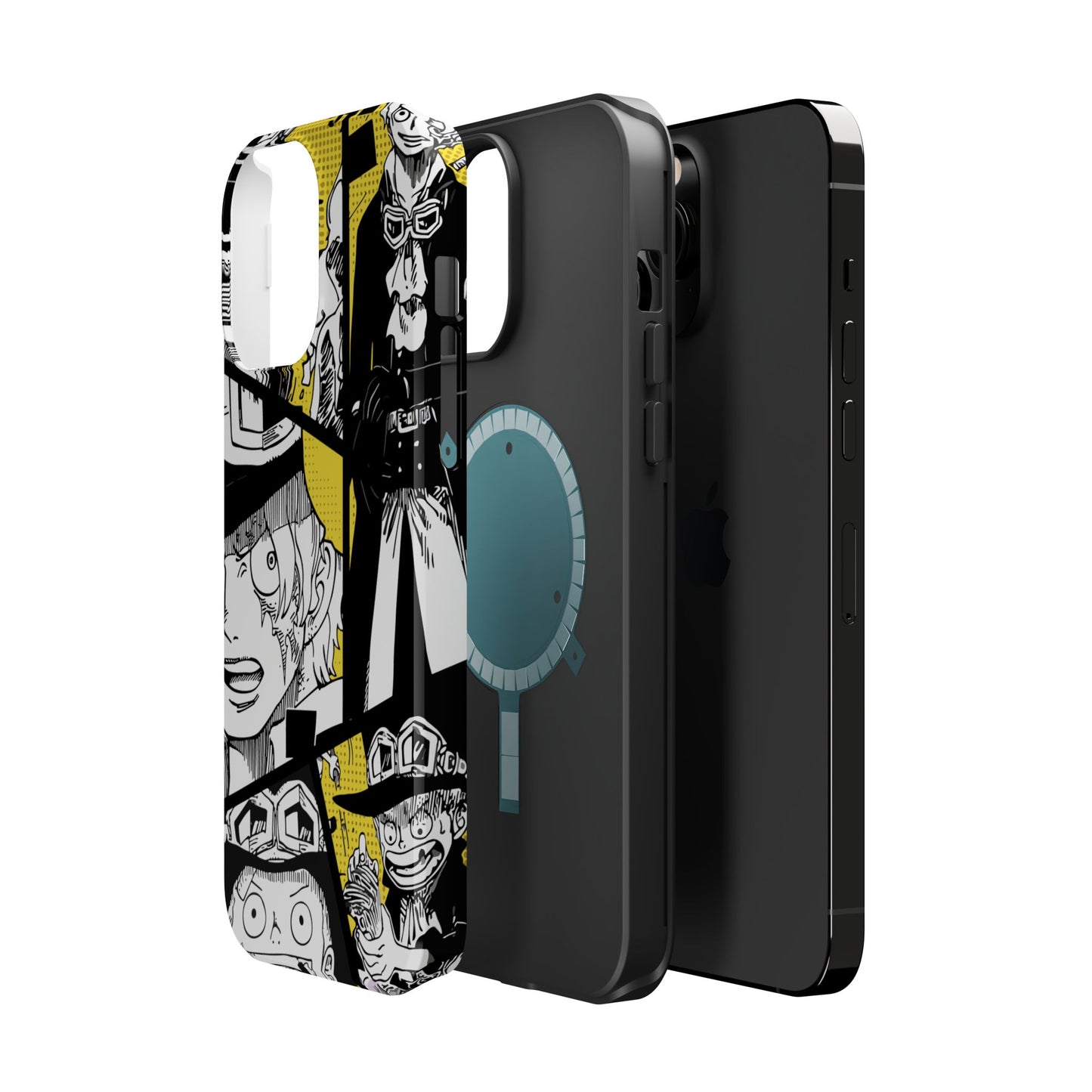 Sabo Yellow Manga Magnetic iPhone Case – Revolutionary Flame Design