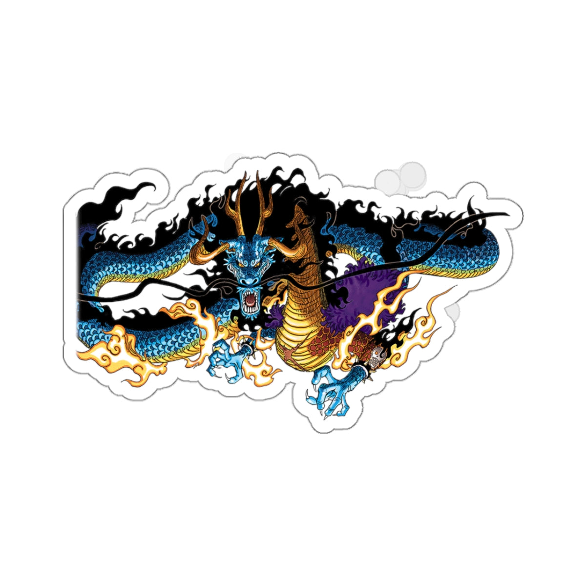 Kaido in Dragon Form – Electrify Your Space with This Vinyl Sticker