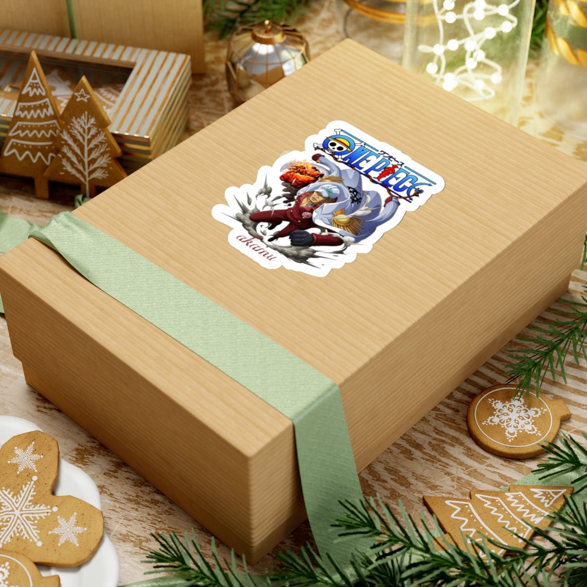 Akainu Sticker – Marine Admiral’s Fiery Justice - AnimeKraf.com