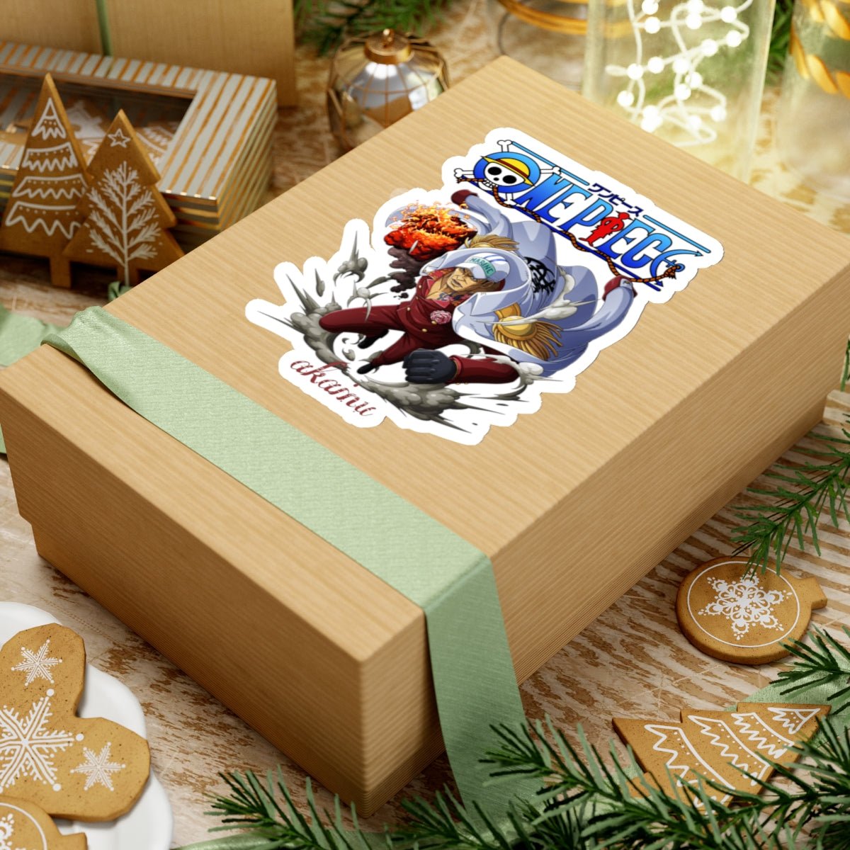 Akainu Sticker – Marine Admiral’s Fiery Justice - AnimeKraf.com