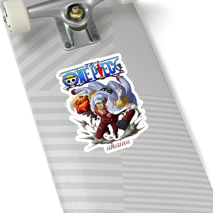 Akainu Sticker – Marine Admiral’s Fiery Justice - AnimeKraf.com
