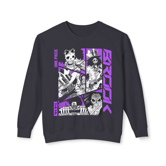 Brook Crewneck Sweatshirt - One Piece’s Soul King Style - AnimeKraf.com