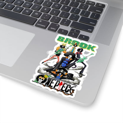 Brook One Piece Kiss - Cut Sticker - Premium Vinyl for Anime Fans - AnimeKraf.com