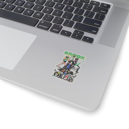 Brook One Piece Kiss - Cut Sticker - Premium Vinyl for Anime Fans - AnimeKraf.com