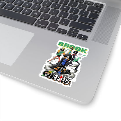 Brook One Piece Kiss - Cut Sticker - Premium Vinyl for Anime Fans - AnimeKraf.com