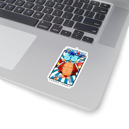 Cyborg Franky Vinyl Sticker – One Piece’s Shipwright Extraordinaire - AnimeKraf.com