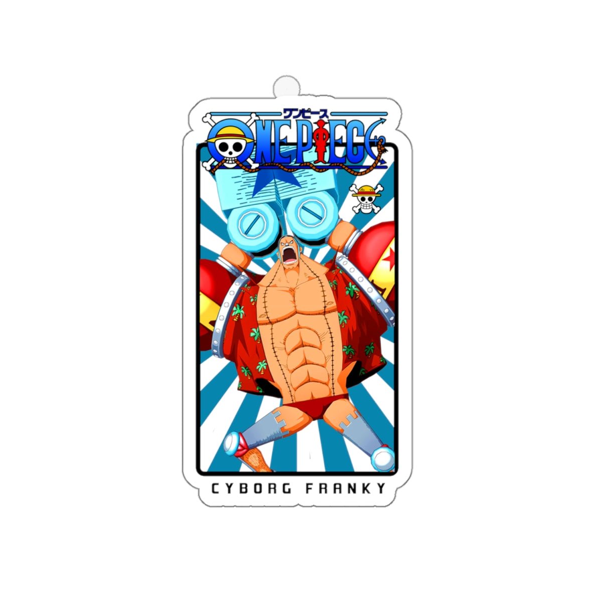 Cyborg Franky Vinyl Sticker – One Piece’s Shipwright Extraordinaire - AnimeKraf.com