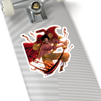 Embrace the Legacy of Gol D. Roger – Premium Vinyl Sticker for True Fans - AnimeKraf.com