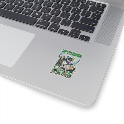 Epic Zoro Collage Sticker – Unite the Power of the Pirate Hunter - AnimeKraf.com