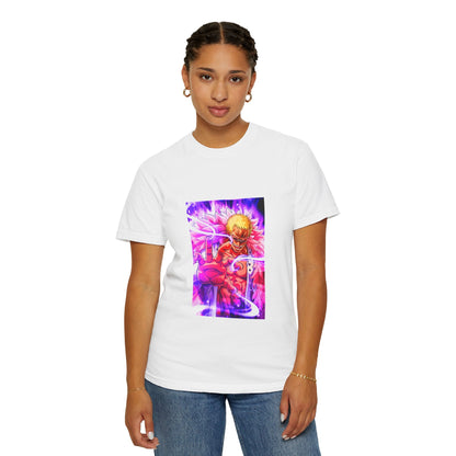 Garment - Dyed Donquixote Doflamingo T-Shirt – One Piece Heavenly Demon Power - AnimeKraf.com