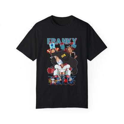 Garment - Dyed Franky Cyborg T-Shirt – One Piece Inspired Apparel - AnimeKraf.com