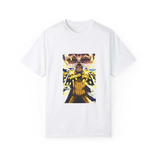 Garment - Dyed Kizaru “Lightspeed Justice” T-Shirt – One Piece Admiral Collection - AnimeKraf.com