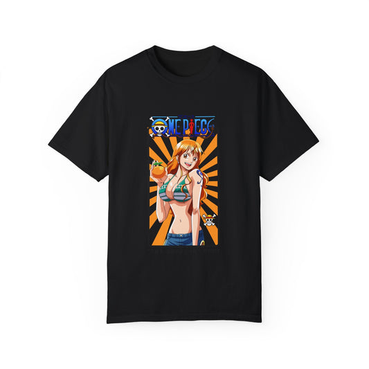 Garment - Dyed Nami T-Shirt – One Piece The Navigator's Brilliance - AnimeKraf.com