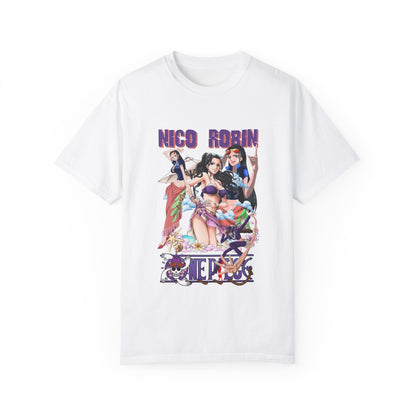Garment - Dyed Nico Robin T-Shirt – One Piece Archaeologist Elegance - AnimeKraf.com