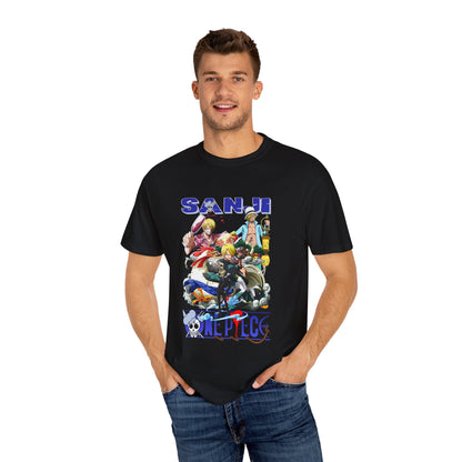 Garment - Dyed Sanji T-Shirt – One Piece Culinary Kickmaster - AnimeKraf.com