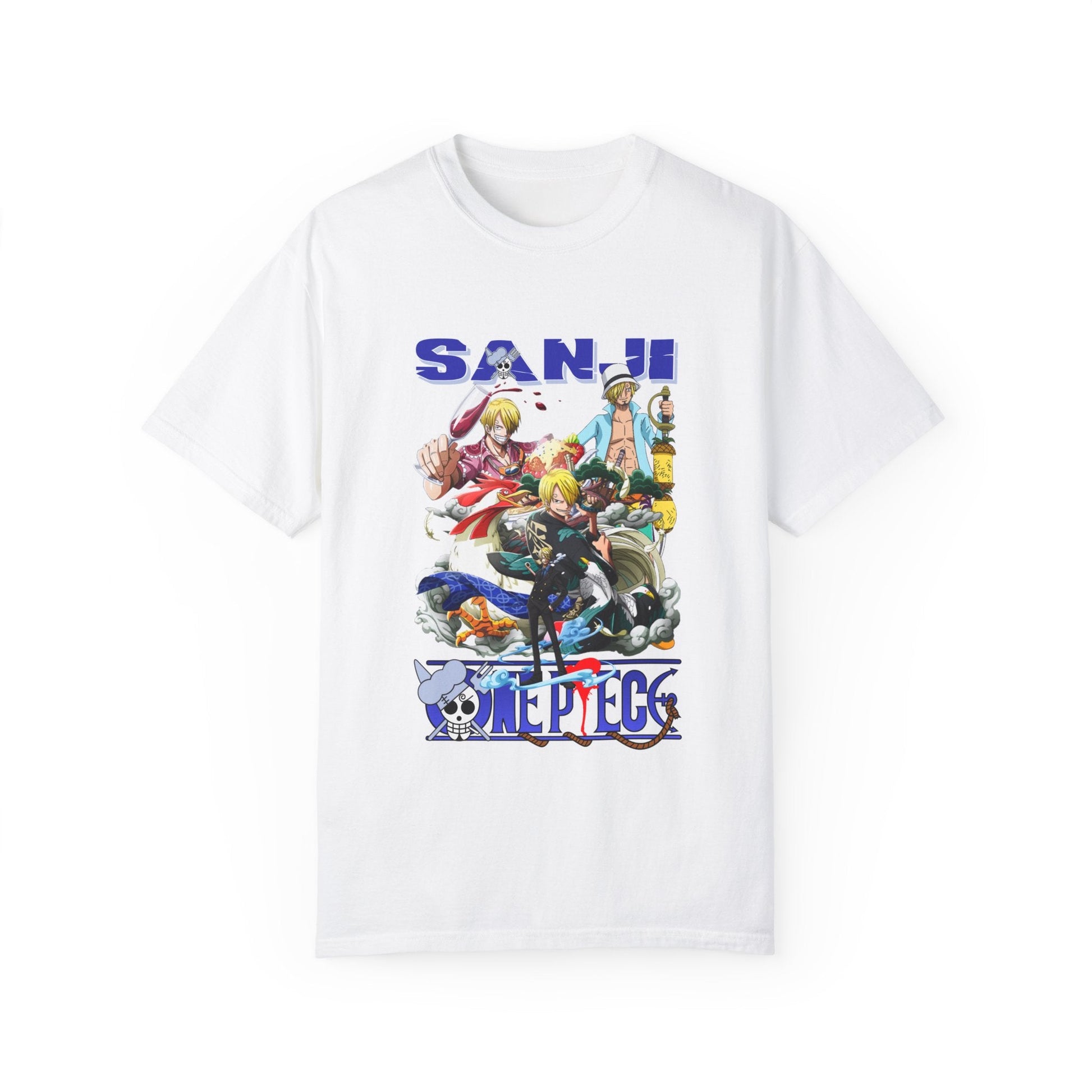 Garment - Dyed Sanji T-Shirt – One Piece Culinary Kickmaster - AnimeKraf.com