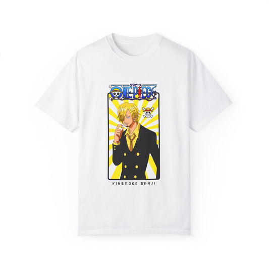 Garment - Dyed Sanji T-Shirt – One Piece The Chef’s Charm - AnimeKraf.com