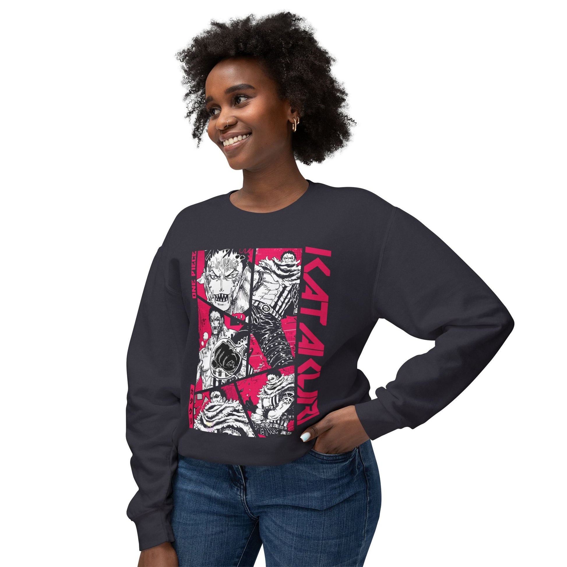 Katakuri Crewneck Sweatshirt - Intense One Piece Design - AnimeKraf.com