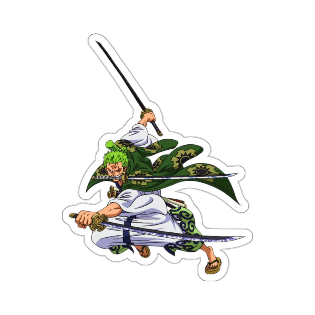 Kiss - Cut StickersRoronoa Zoro Kiss - Cut Sticker – Wano Samurai Style - AnimeKraf.com