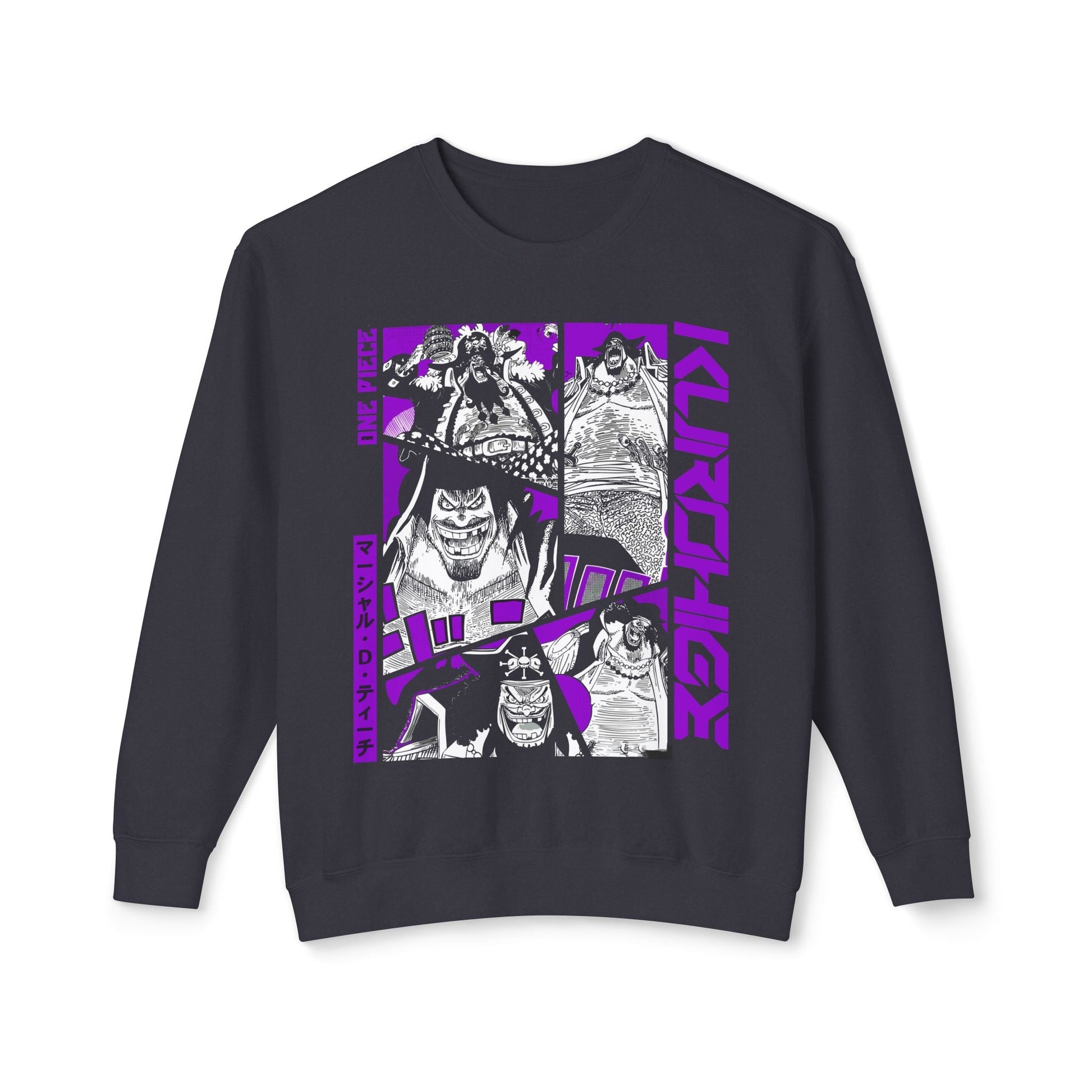 Kurohige Blackbeard Crewneck Sweatshirt - Fearsome One Piece Pirate - AnimeKraf.com