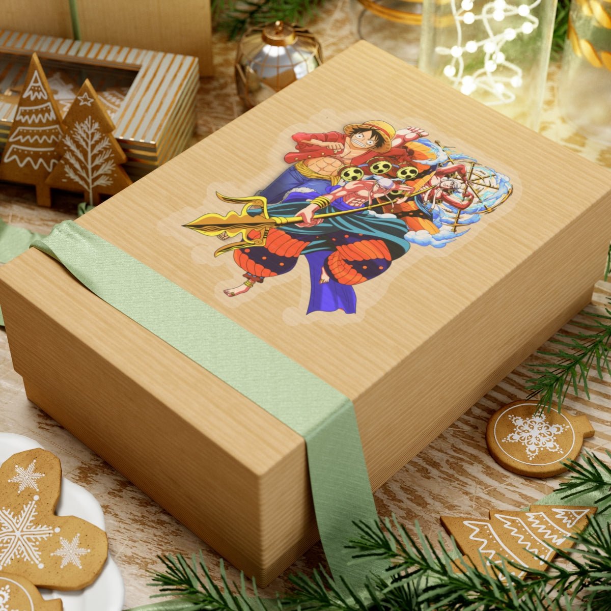 Luffy and Enel Vinyl Sticker – One Piece Showdown - AnimeKraf.com