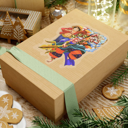 Luffy and Enel Vinyl Sticker – One Piece Showdown - AnimeKraf.com